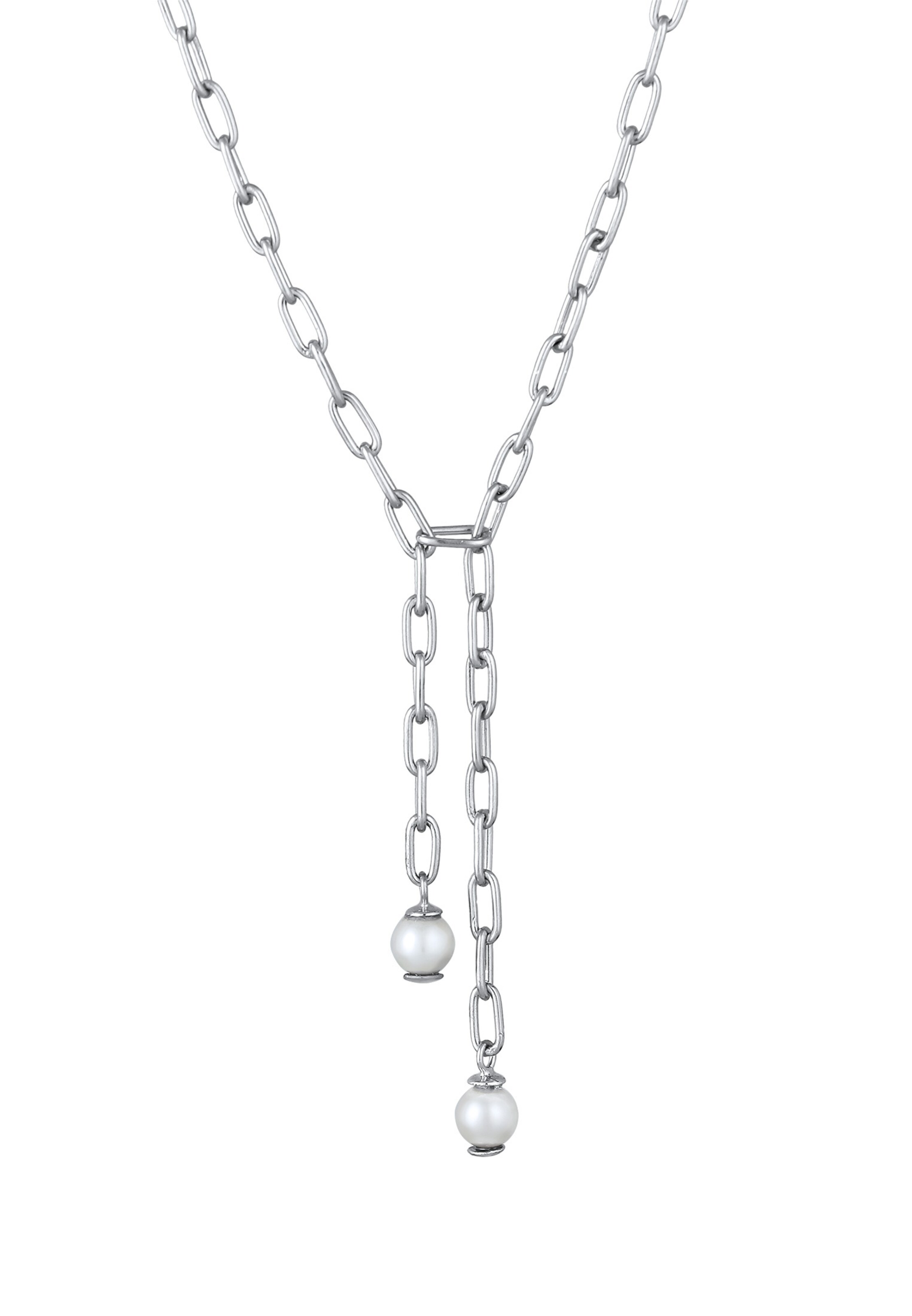 ELLI PREMIUM Halskette 'Perle' in Silber