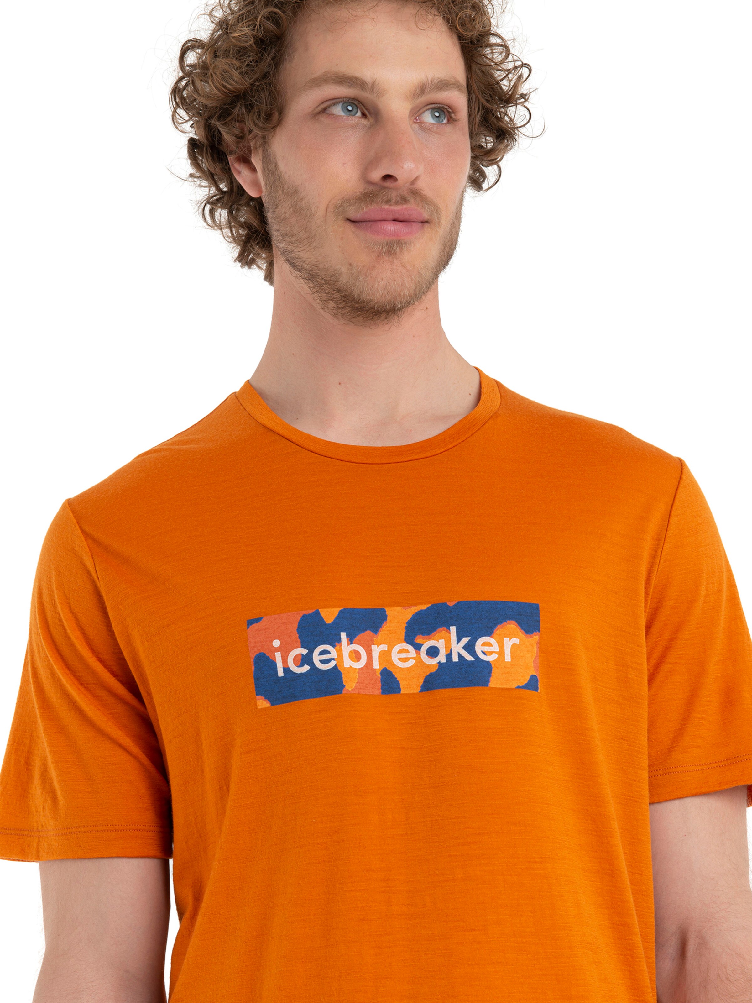 ICEBREAKERTehnička sportska majica 'Natural' - narančasta boja