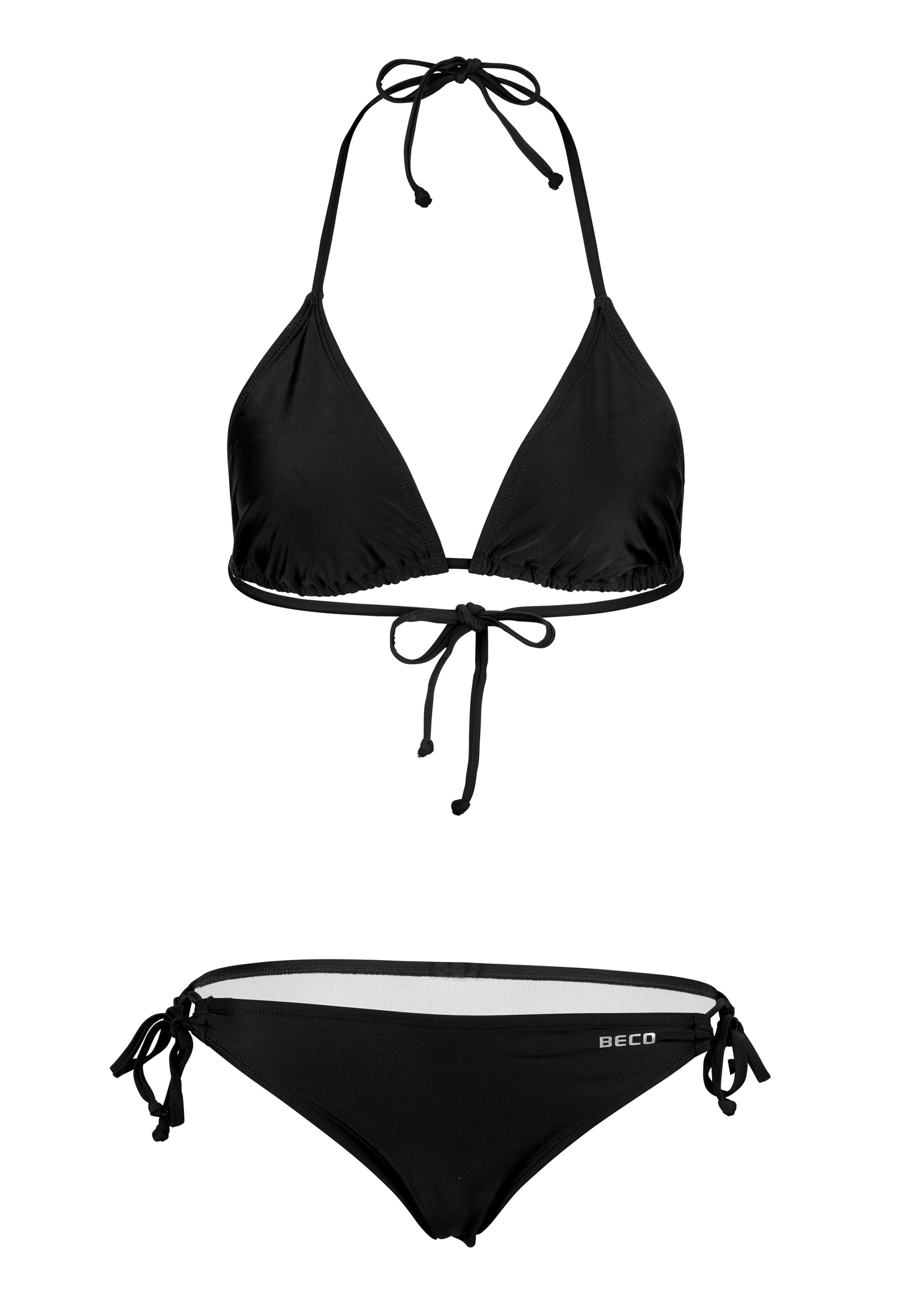 BECO the world of aquasports Triangel Bikini in Schwarz: Vorderseite
