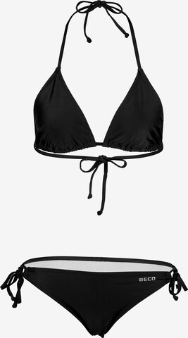 BECO the world of aquasports Triangle Bikini in Black: front