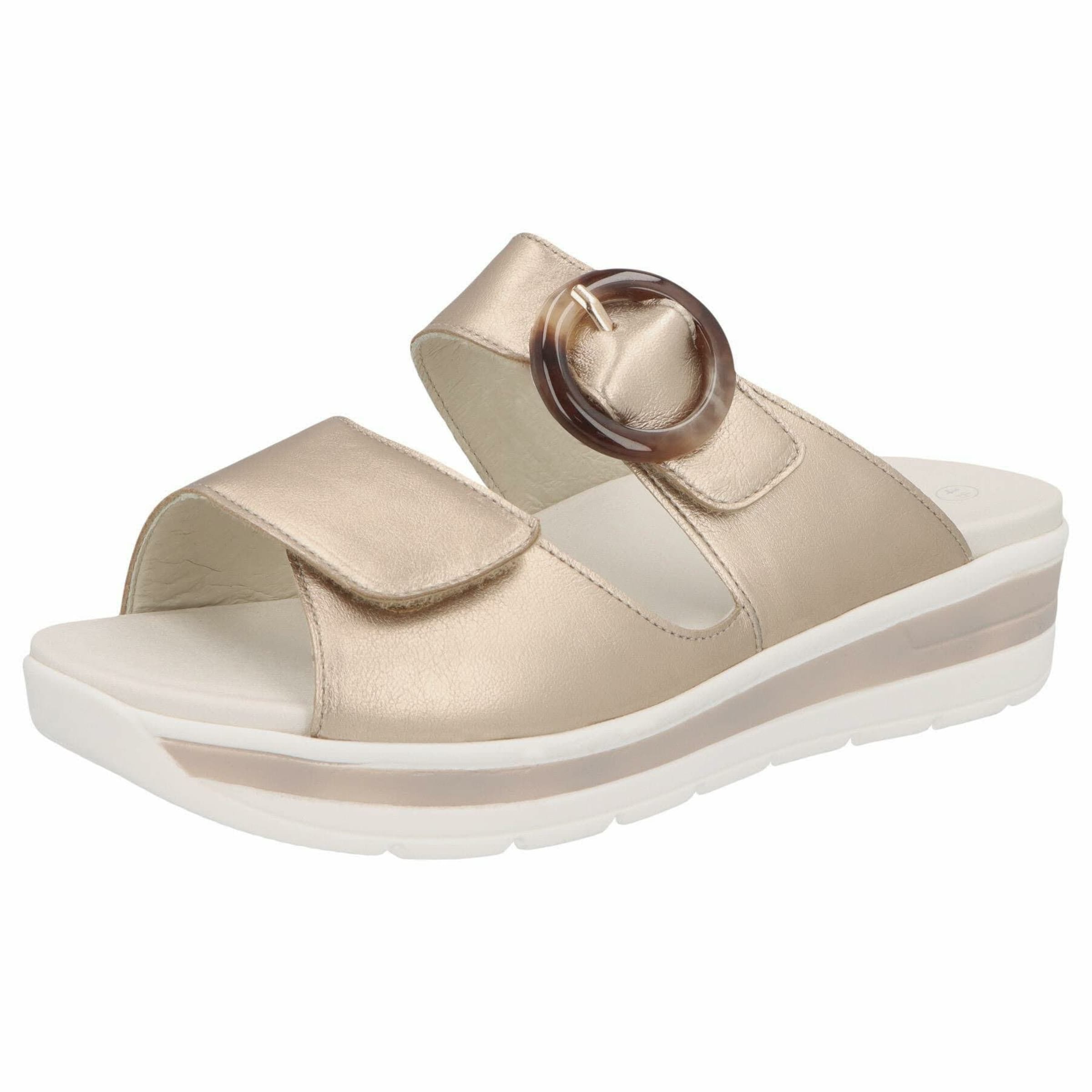 SOLIDUS Pantolette in Beige: Vorderseite