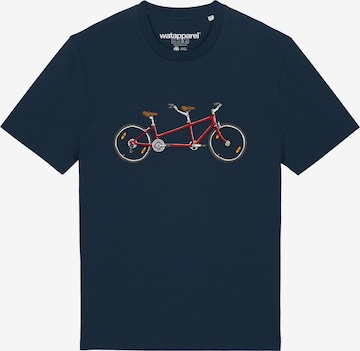 T-Shirt ' Tandem ' Watapparel en bleu : devant