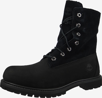 TIMBERLAND Schnürstiefelette 'Authentic' in Schwarz: Vorderseite