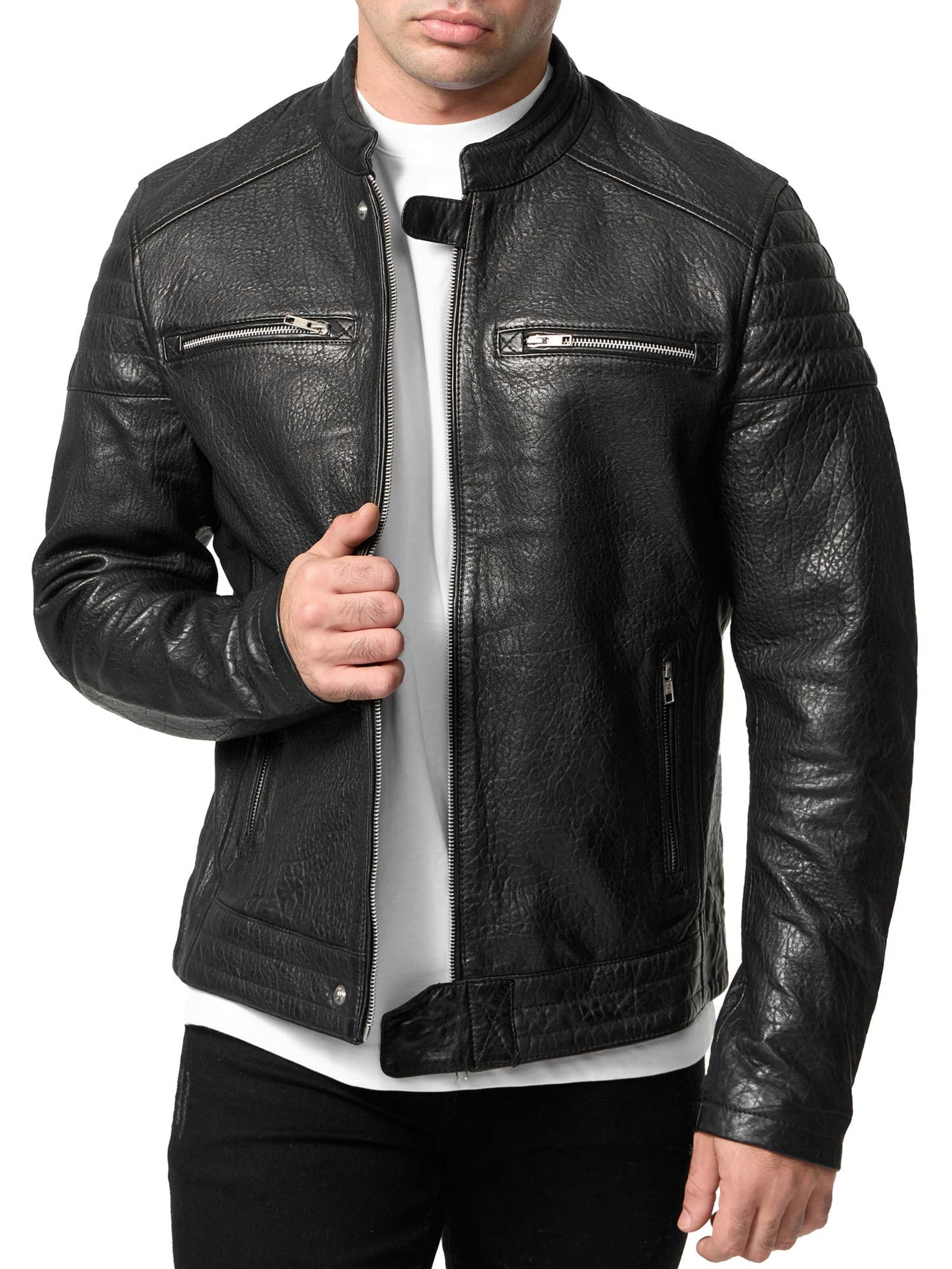 Veste mi-saison 'A803' Tazzio en noir