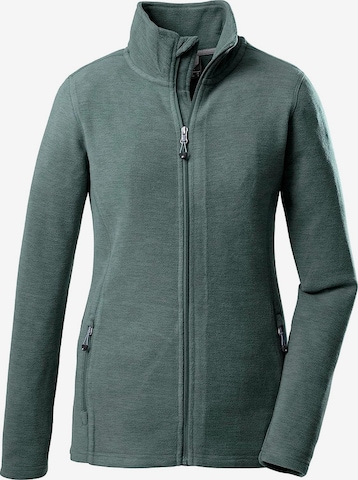 KILLTEC Athletic Fleece Jacket in Green: front