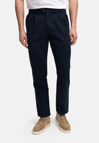 Kronstadt Regular Chino trousers 'KSHal' in Blue: front