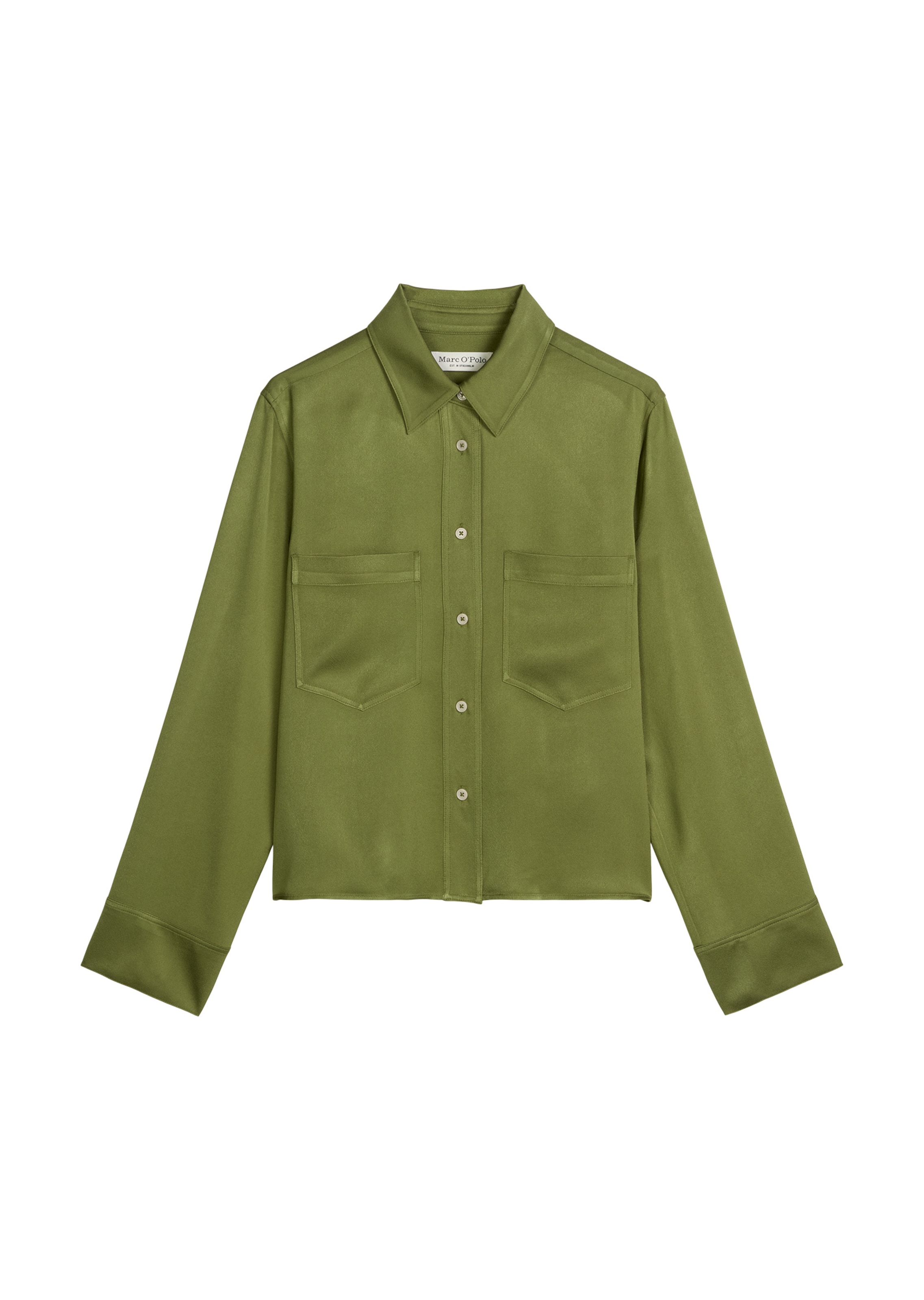 Marc O'Polo Blouse in Groen: voorkant