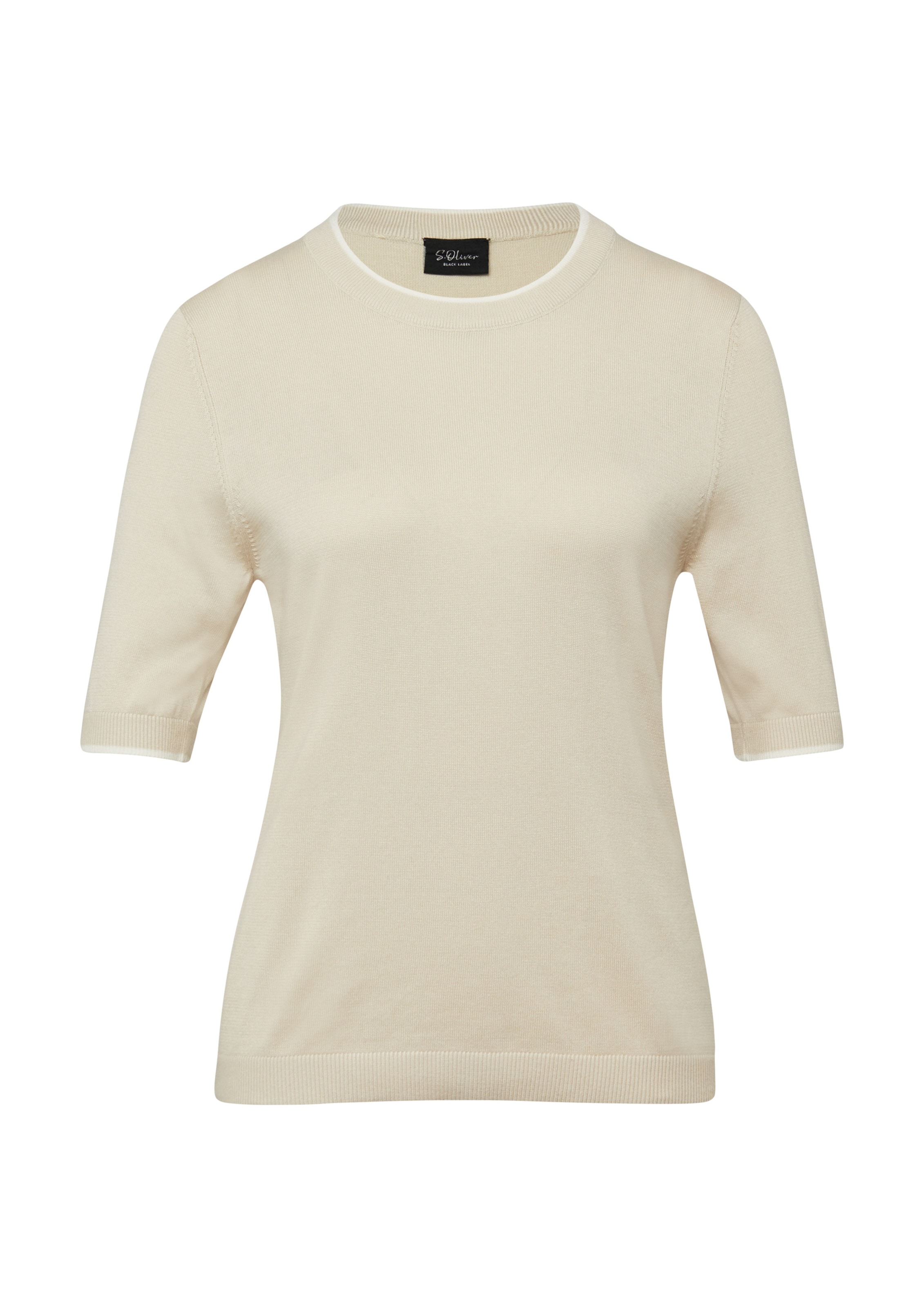 s.Oliver Trui in Beige: voorkant