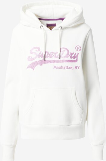 Superdry Sweatshirt in orchidee / eierschale, Produktansicht