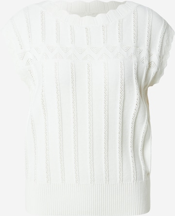 King Louie Neuletoppi 'Liora' värissä valkoinen: etupuoli