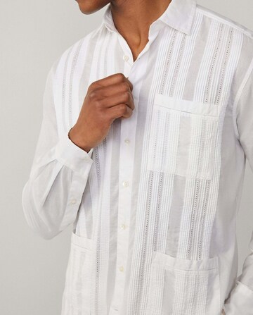 Coupe regular Chemise Hackett London en blanc
