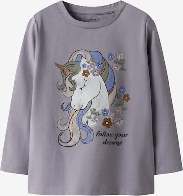 NAME IT - Camiseta 'NMFTULINEA' en lila: frente