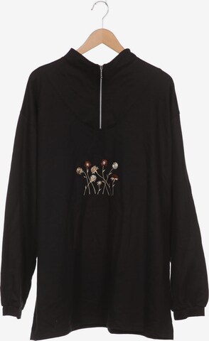 Trigema Sweatshirt & Zip-Up Hoodie in XXL in Black: front