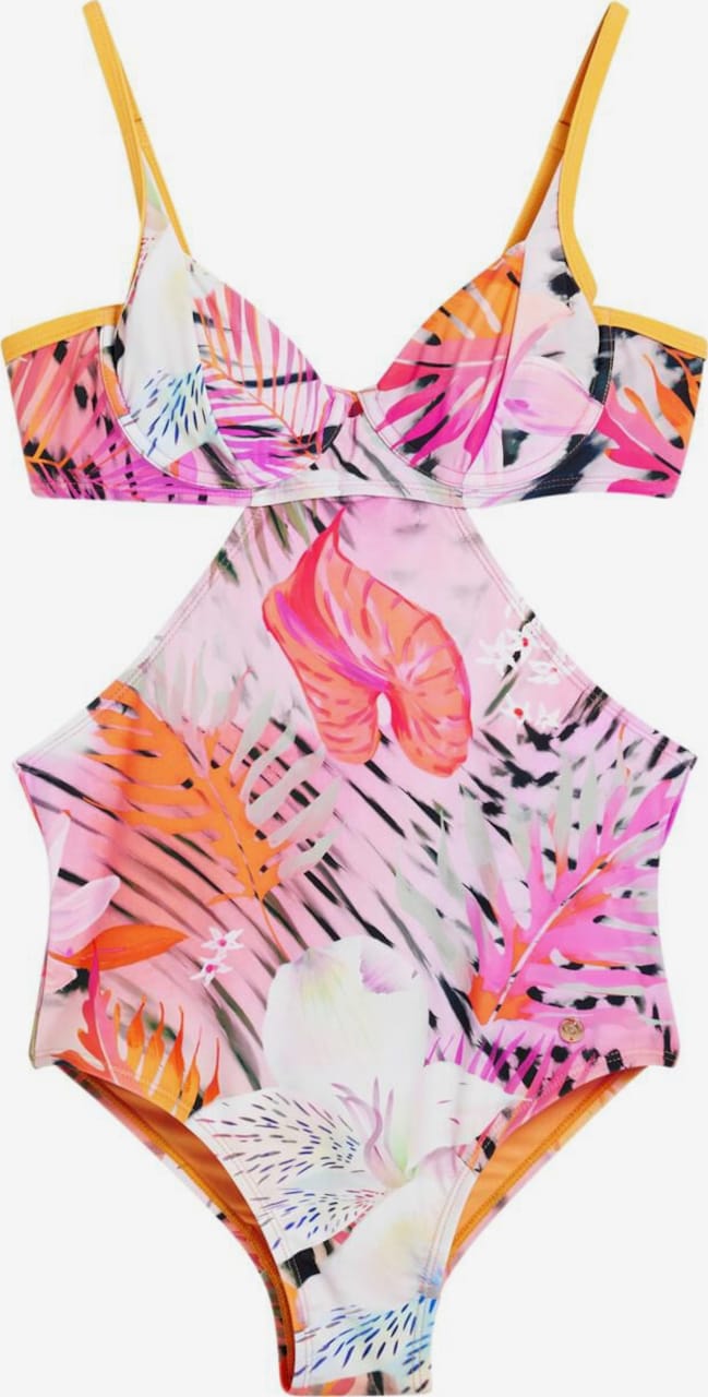 Costum de baie întreg de la Desigual pe galben: față