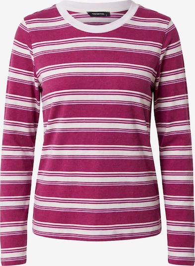 Trendyol Shirt in XS in beere / weiß, Produktansicht