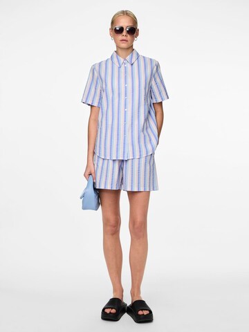 PIECES Blouse 'PCAitlyn' in Blauw
