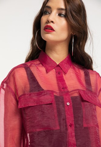 Chemisier faina en rouge