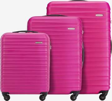 Wittchen Suitcase Set 'GROOVE Line' in Pink: front