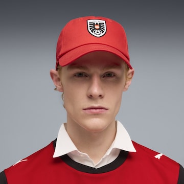 Casquette de sport 'Österreich Essentials' PUMA en rouge