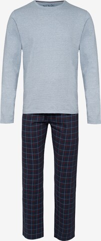 Pyjama long ' Cozy Comfort ' Phil & Co. Berlin en bleu : devant