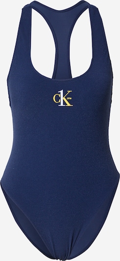 Calvin Klein Swimwear Jednodijelni kupaći kostim u tamno plava / žuta / bijela, Pregled proizvoda
