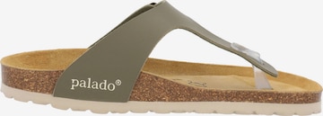 Palado T-Bar Sandals 'Kos' in Green