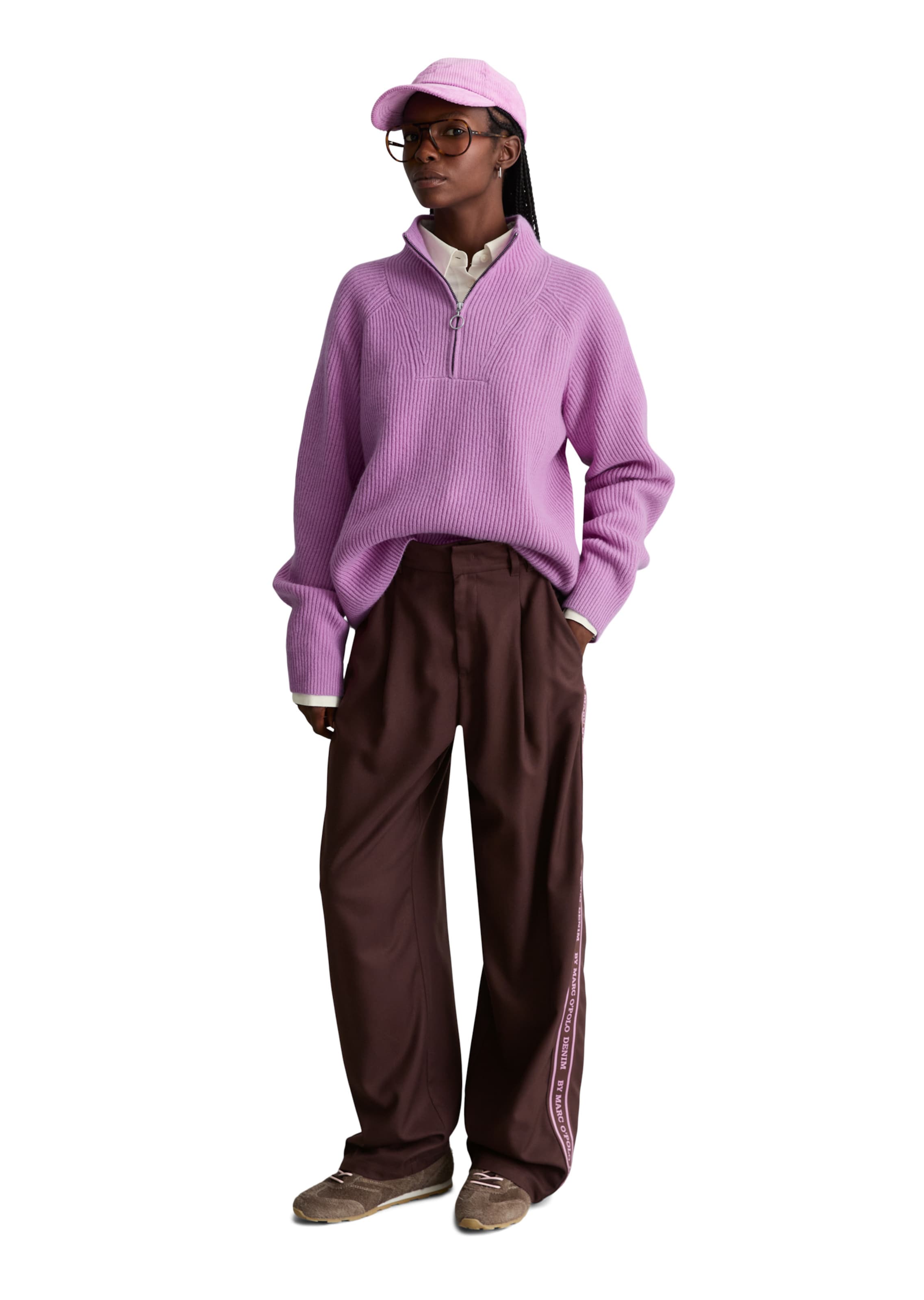 Loosefit Pantalon Marc O'Polo DENIM en marron