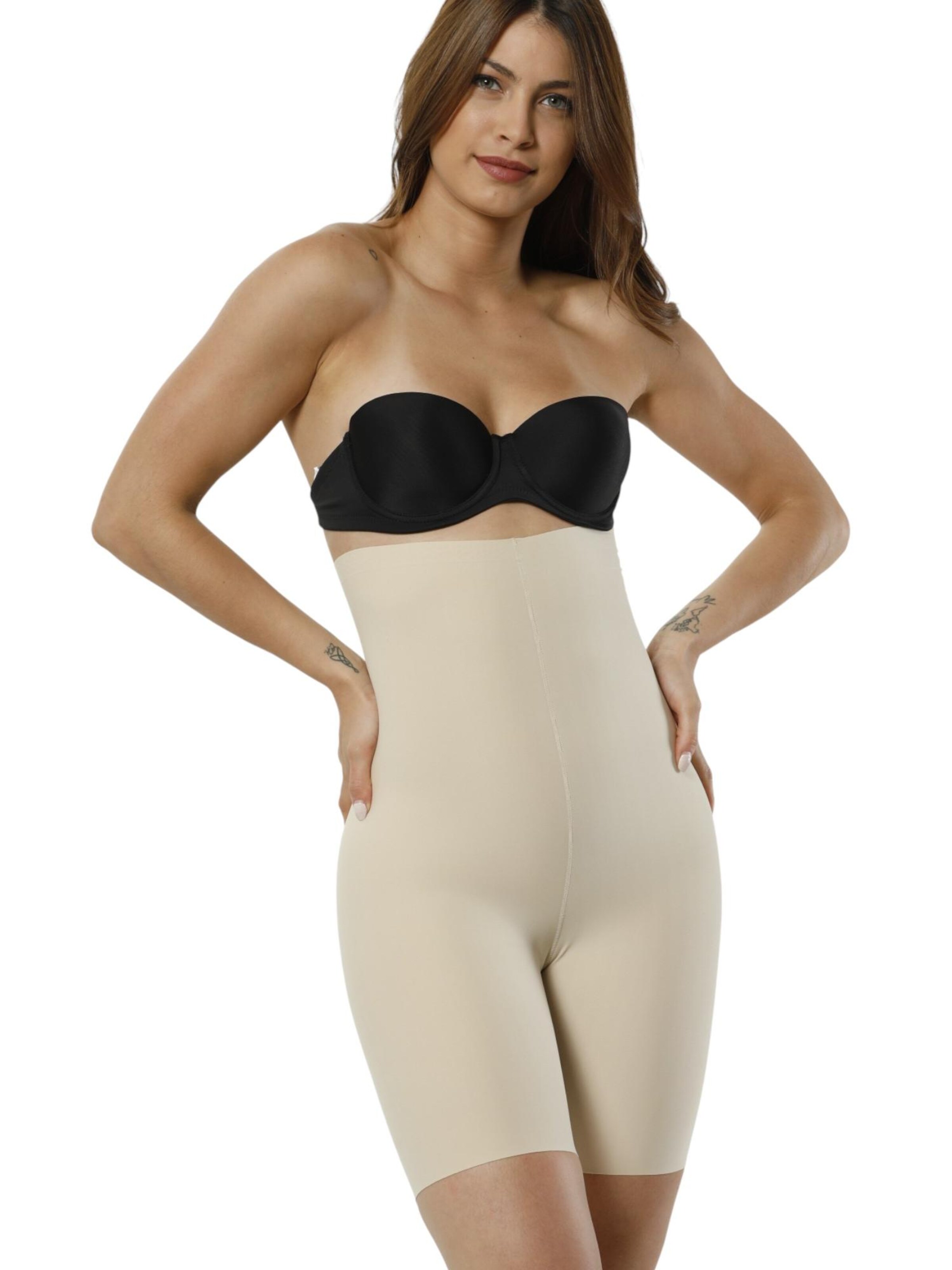 Pantaloni modellanti 'LaserTone' di fashionshowcase in beige