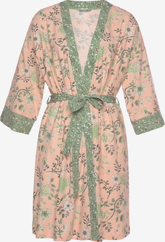 LASCANA Dressing gown in Green: front