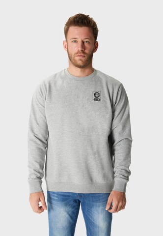 Oldskull Sweatshirt 'Wrldvibe Return to Wild Graphic' in Grau: Vorderseite
