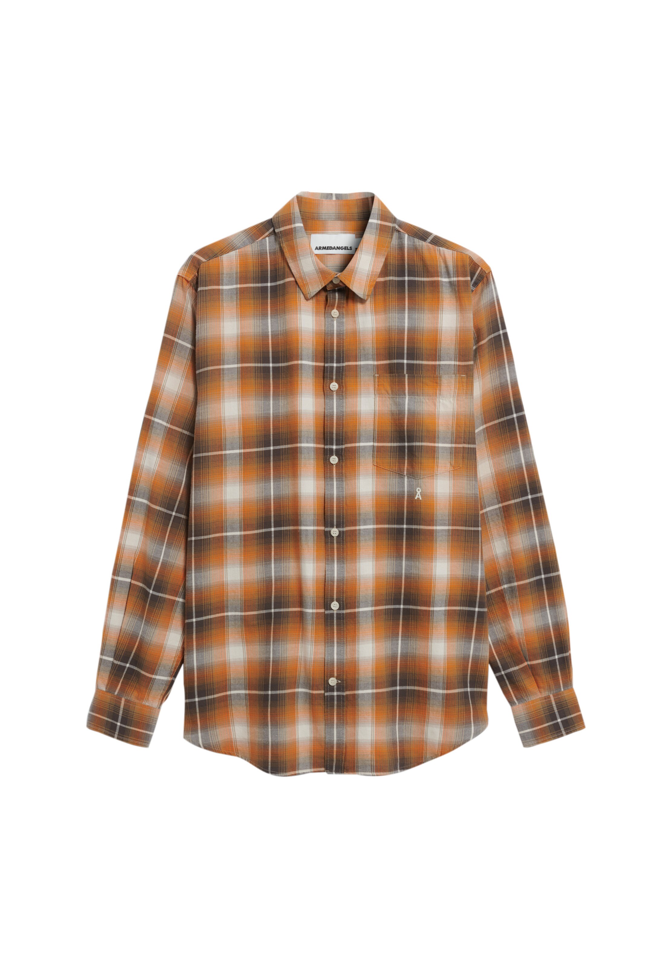 ARMEDANGELS Hemd Kariert in Grün: Vorderseite