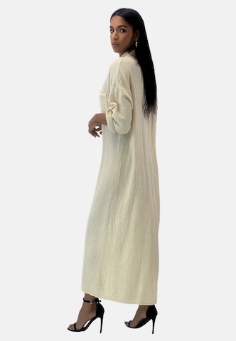 Abito camicia di Elara in beige