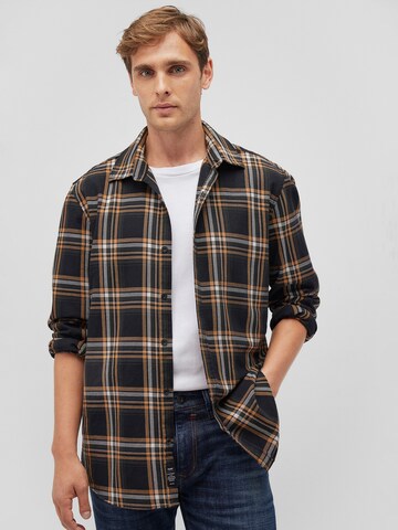 Mavi Regular fit Button Up Shirt in Black: front