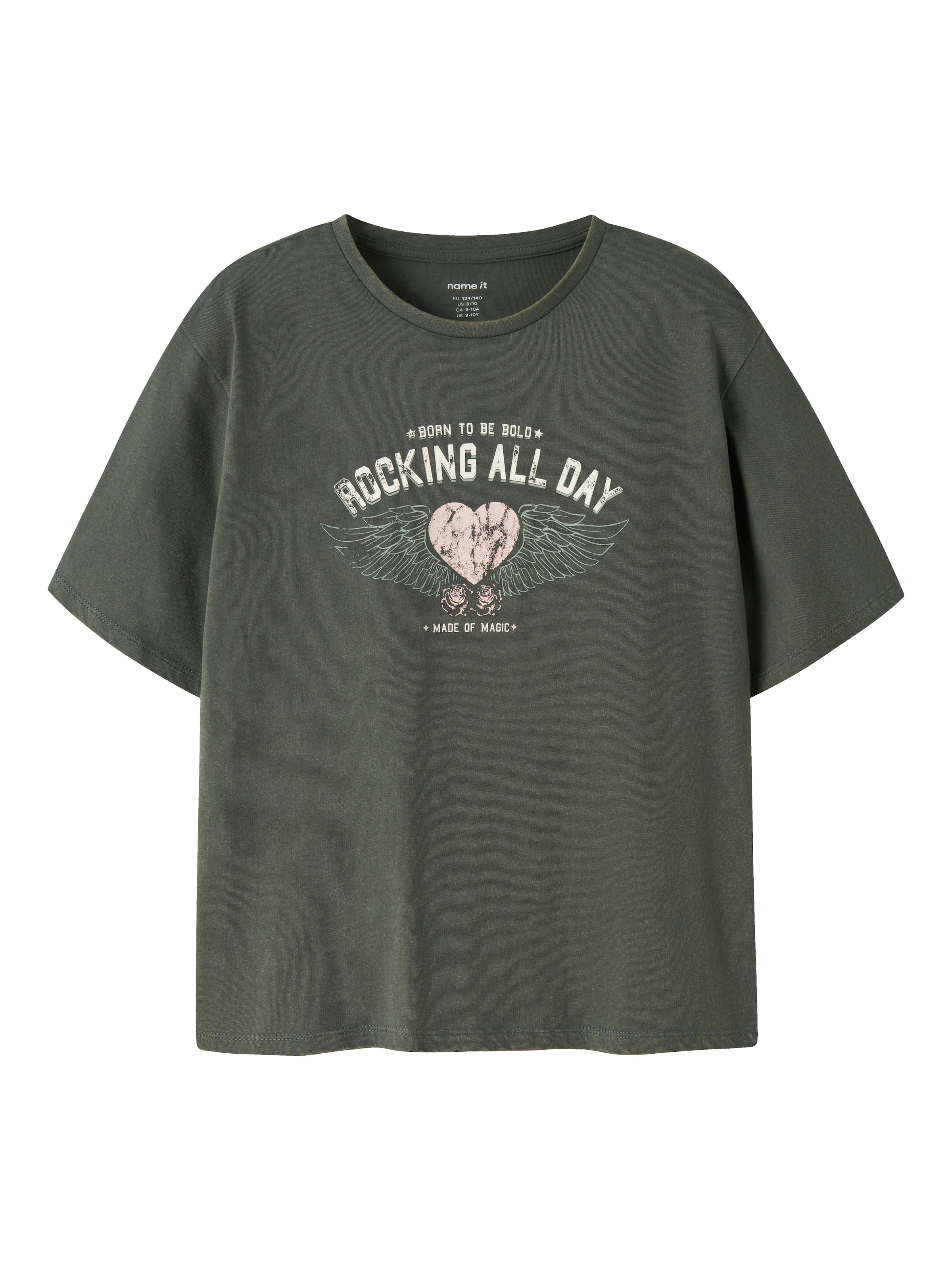 NAME IT - Camiseta 'NKFLONNA' en gris: frente