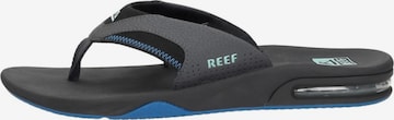 REEF Zehentrenner 'Fanning' in Grau: Vorderseite