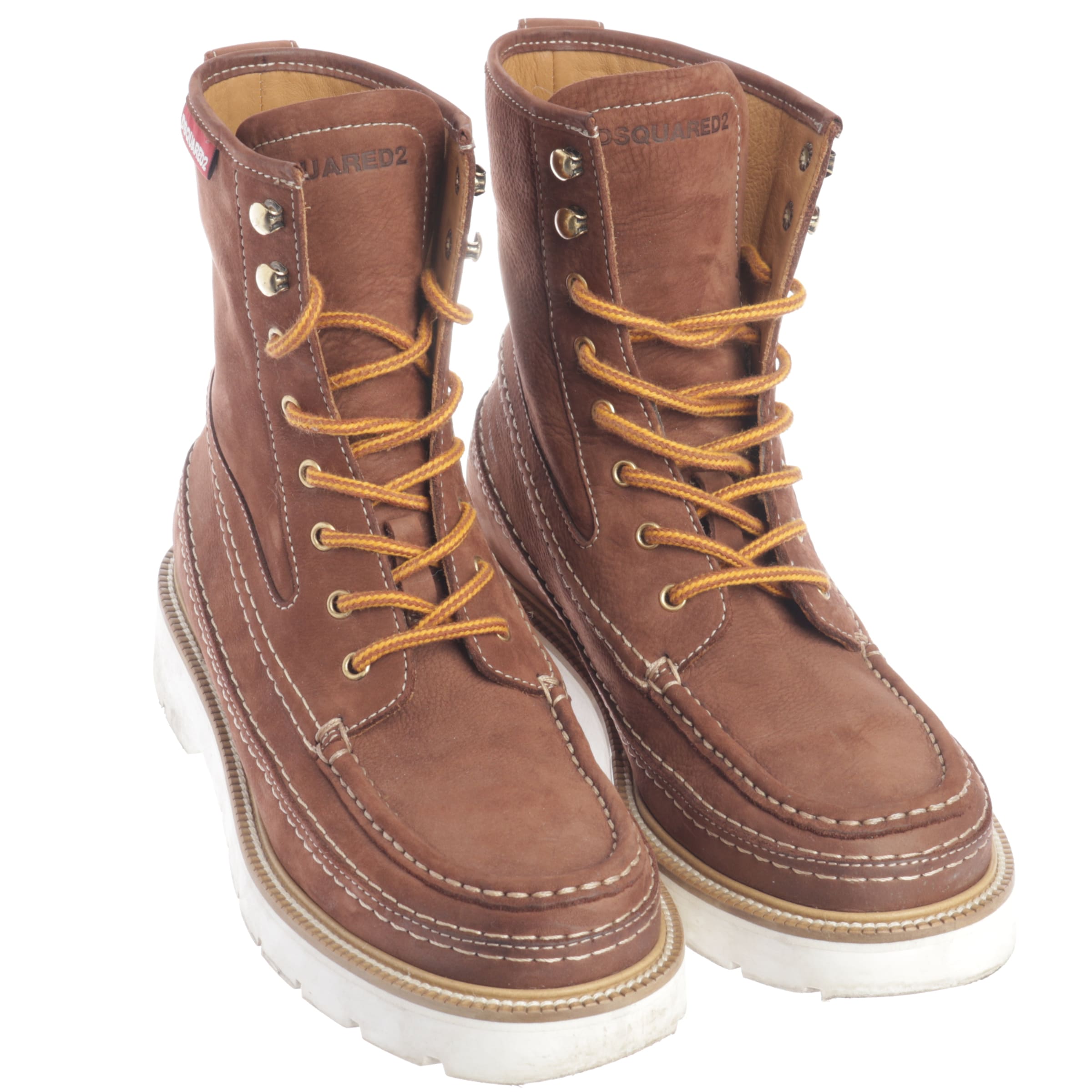 DSQUARED2 Anke & Mid-Calf Boots in 40 in Brown: front