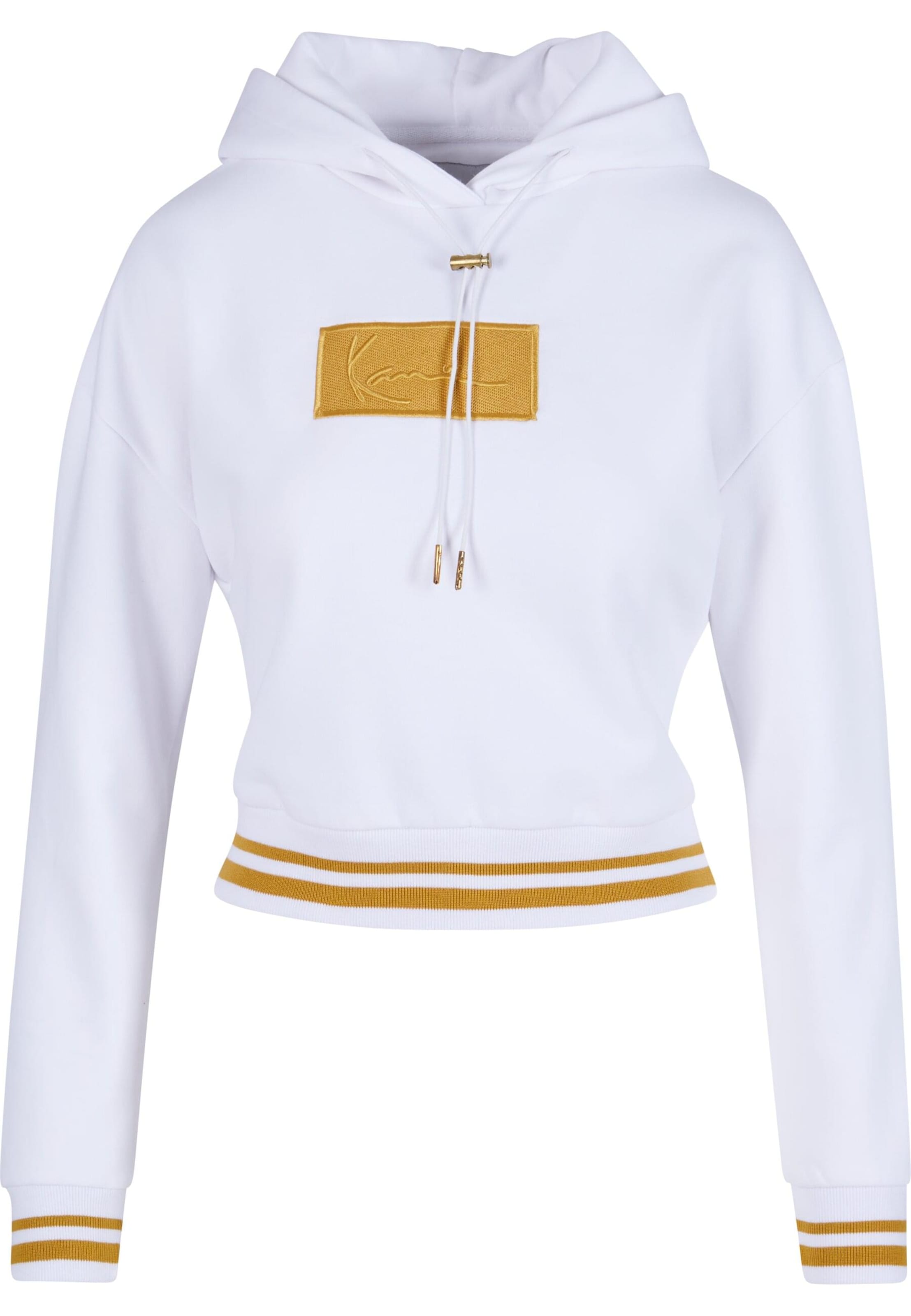 Karl Kani Sweat-shirt en jaune d'or / blanc, Vue avec produit