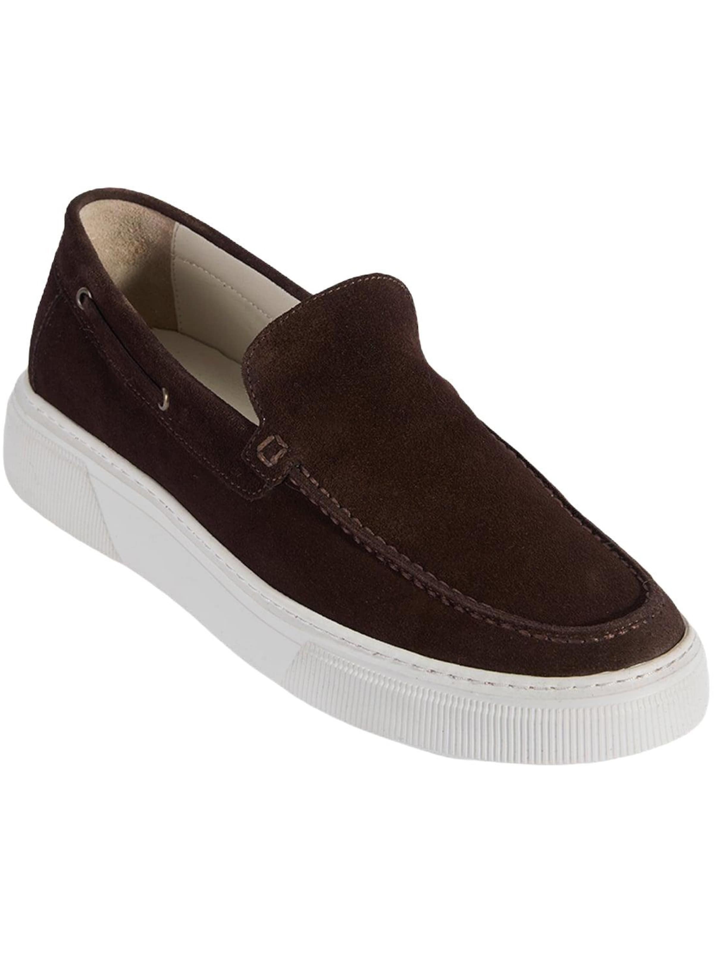 Chaussure basse 'Slipper' Desa en marron : devant