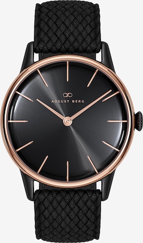 August Berg Analog Watch 'Serenity' in Black: front