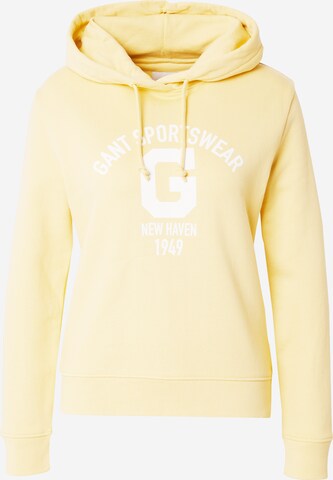 GANT Sweatshirt in Geel: voorkant