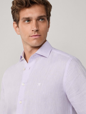 Coupe regular Chemise 'Yarn' Hackett London en violet