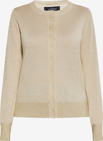 usha BLACK LABEL Strickjacke in Beige: predná strana