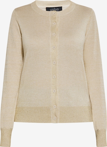 usha BLACK LABEL Strickjacke in Beige: predná strana