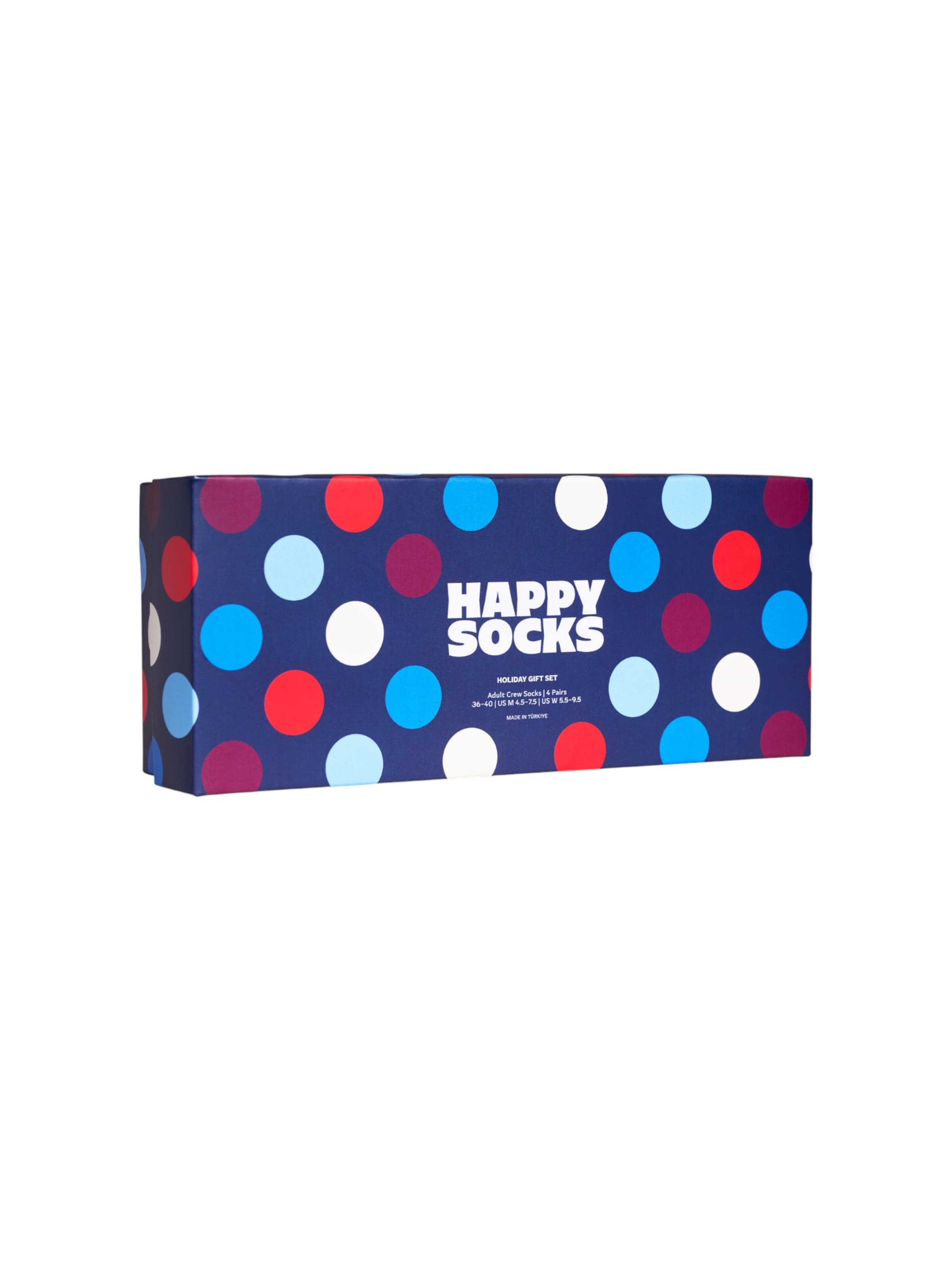 Happy Socks Socks '4-Pack Navy Socks Gift Set' in Black