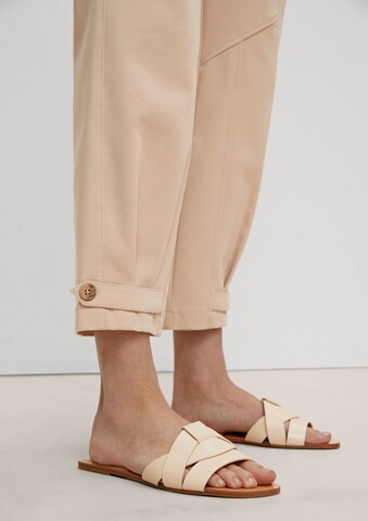 COMMA Tapered Pants in Beige