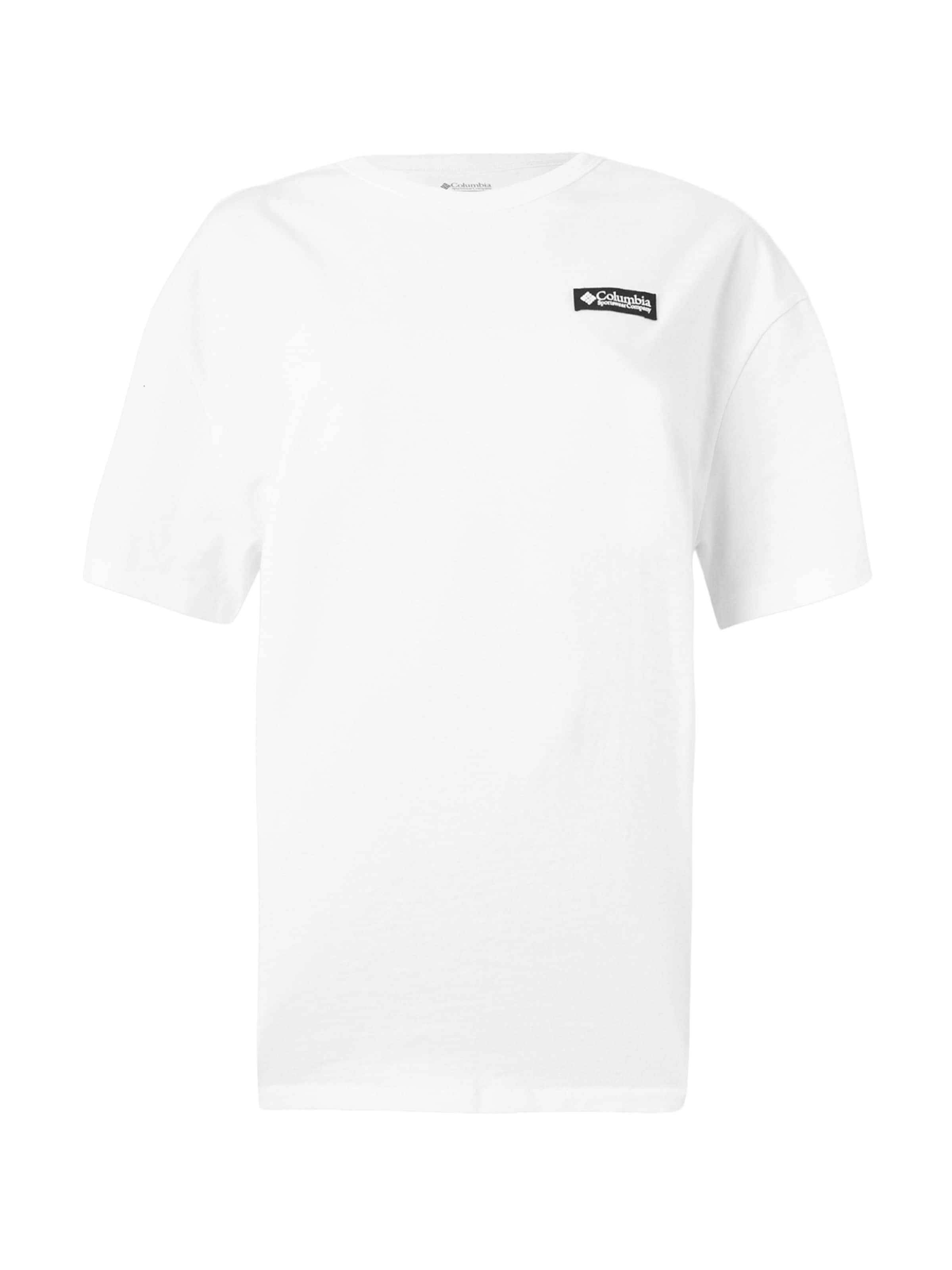 COLUMBIA Λειτουργικό μπλουζάκι 'CSC™' σε λευκό: μπροστά