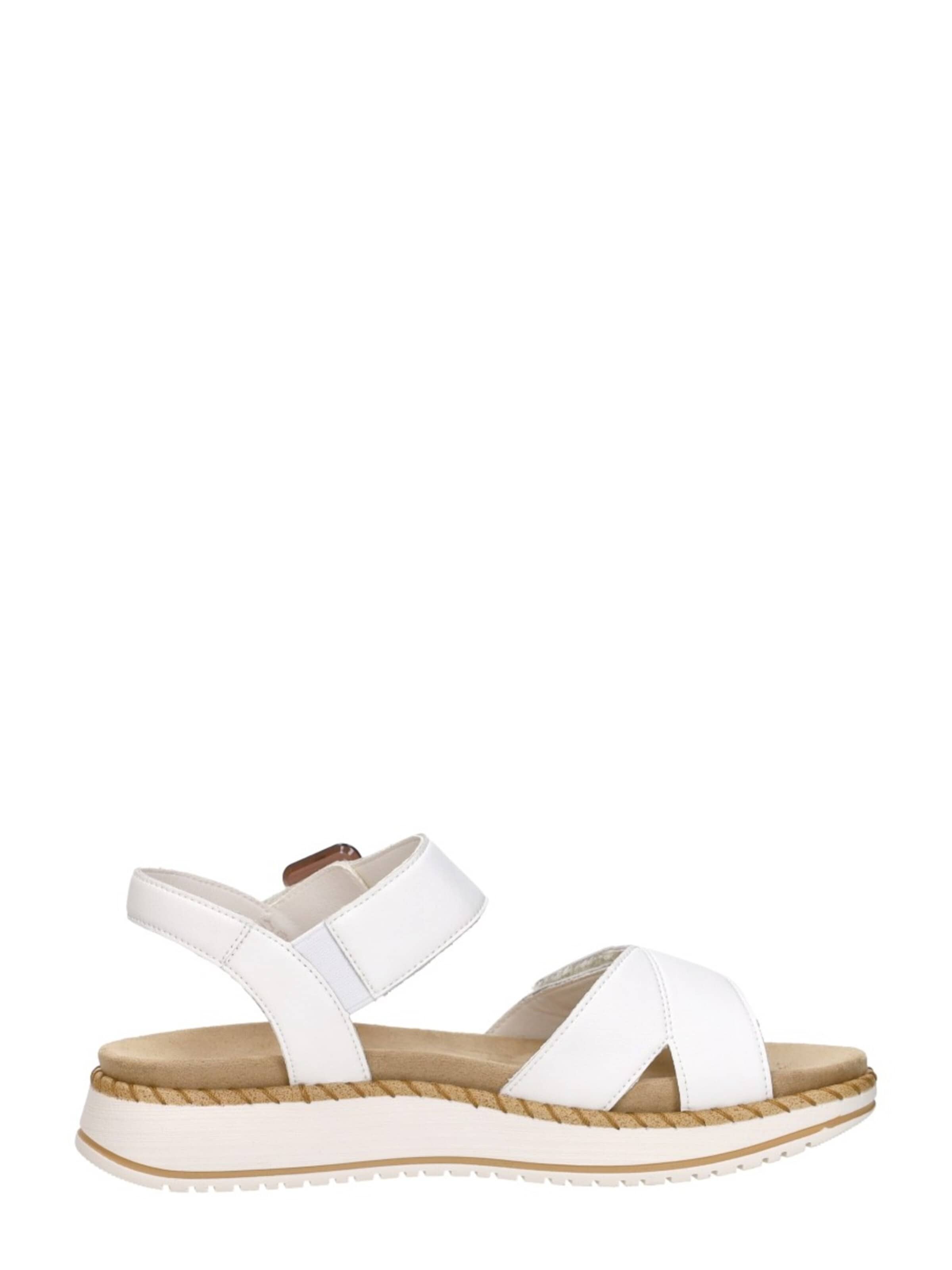 Sandales 'Sandalen Plat' REMONTE en blanc