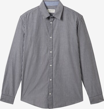 Coupe regular Chemise TOM TAILOR en bleu : devant