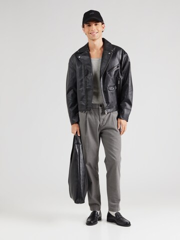 JACK & JONES Конический (Tapered) Брюки со складками 'JPSTACE' в Серый