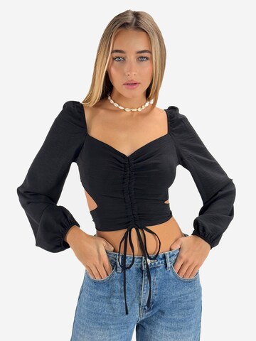 Elara Bluse in Schwarz